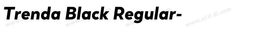 Trenda Black Regular字体转换